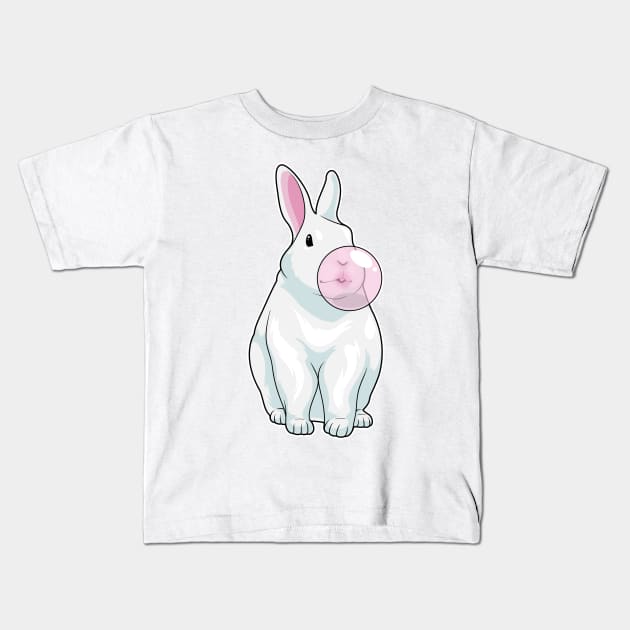 Rabbit Chewing gum Kids T-Shirt by Markus Schnabel